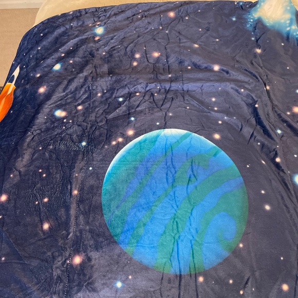 Space / Galaxy Floor Pillow Bed Lounger Cover, Cozy & Stylish Seating - Picture 6 of 10